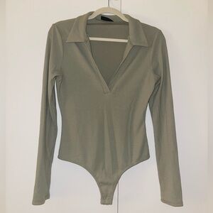 VICI Sage Ribbed Bodysuit, Medium